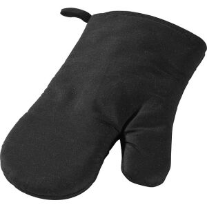Bavlněná kuchyňská rukavice s poutkem, černá